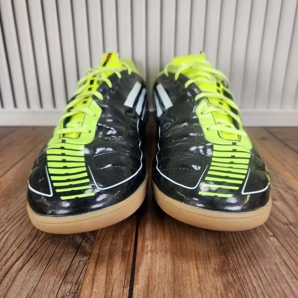 Adidas F50 Adizero TRX Mens Sz 12 Black Green Indoor Soccer Boots Shoes U41856
